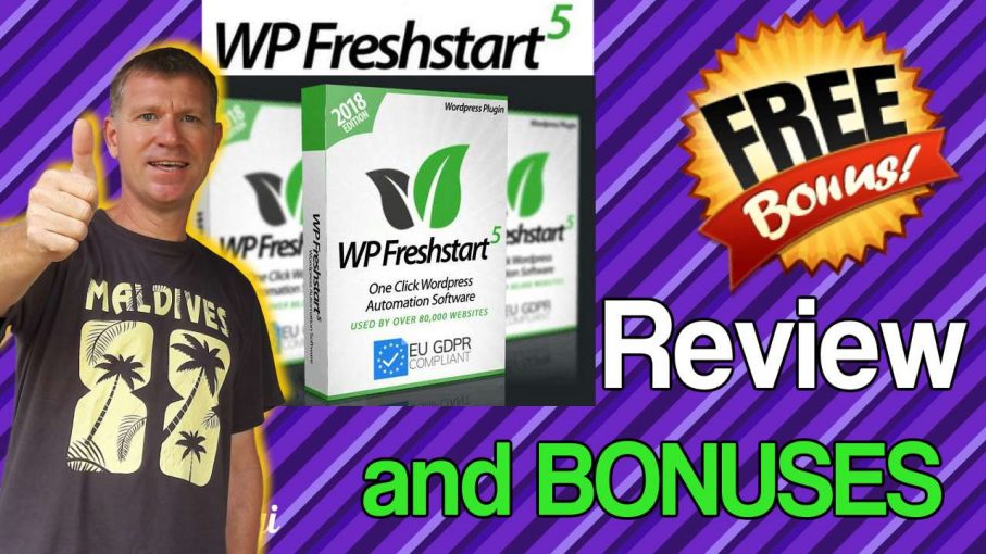 WP Freshstart 5 Review and Bonuses Stef Grandgi